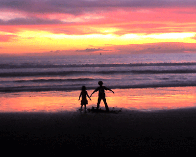 LA Beach At Sunset